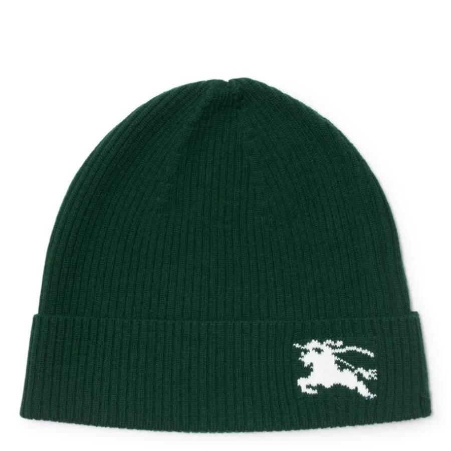Burberry Kids EKD Embroidered Wool Beanie by BURBERRY