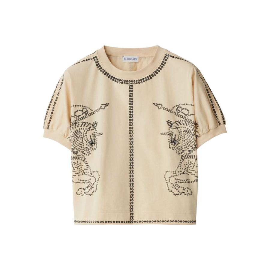 Burberry Kids EKD Motif Short Sleeved Crewneck T-Shirt by BURBERRY