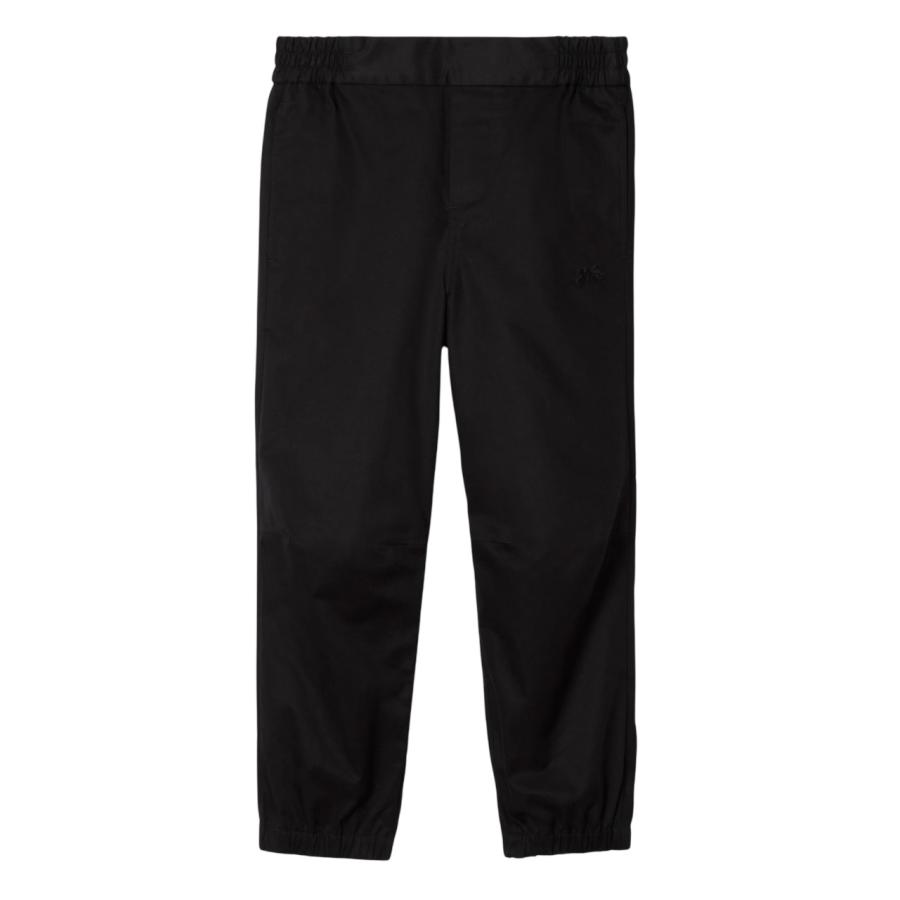 Burberry Kids Equestrian Knight-Embroidered Cotton Trousers by BURBERRY