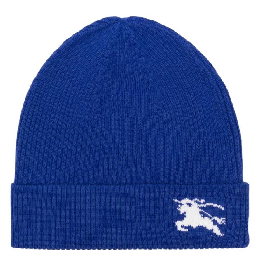 Burberry Kids Equestrian Knight-Motif Wool Knit Beanie by BURBERRY