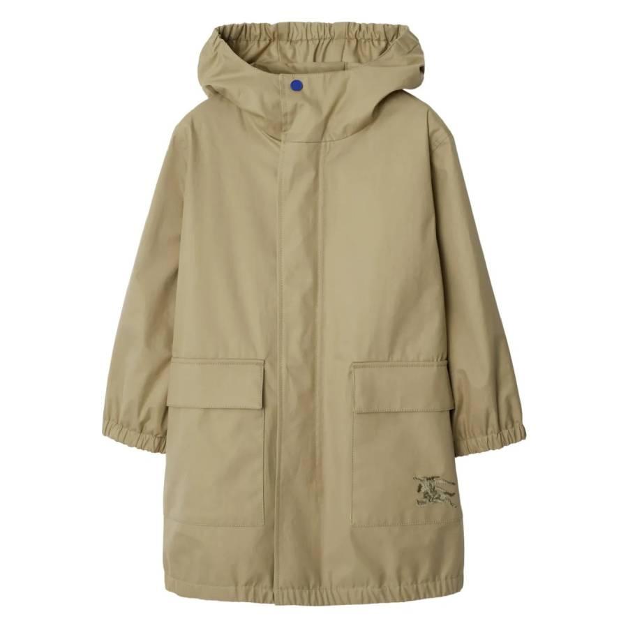 Burberry Kids Gabardine Lightweight Hooded Parka by BURBERRY
