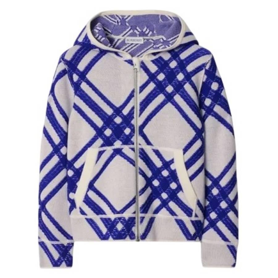 Burberry Kids Gerard Check Wool Hoodie by BURBERRY