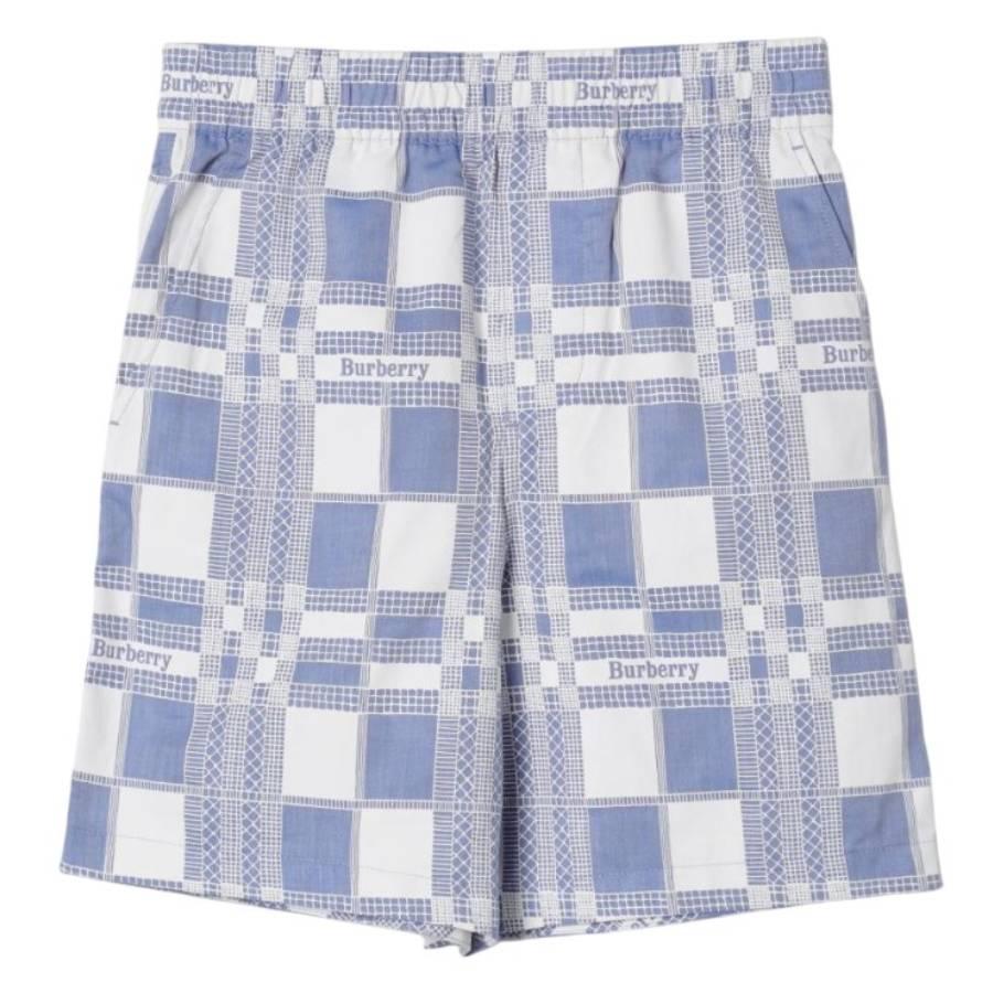 Burberry Kids Logo Check Jacquard Shorts by BURBERRY