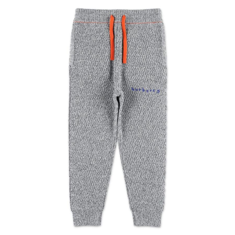 Burberry Kids Logo Embroidered Knitted Joggers by BURBERRY