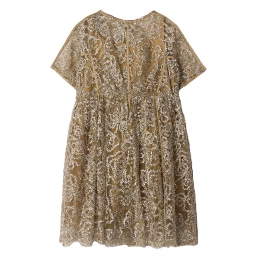 Burberry Kids Teyana Metallic Tulle Dress by BURBERRY