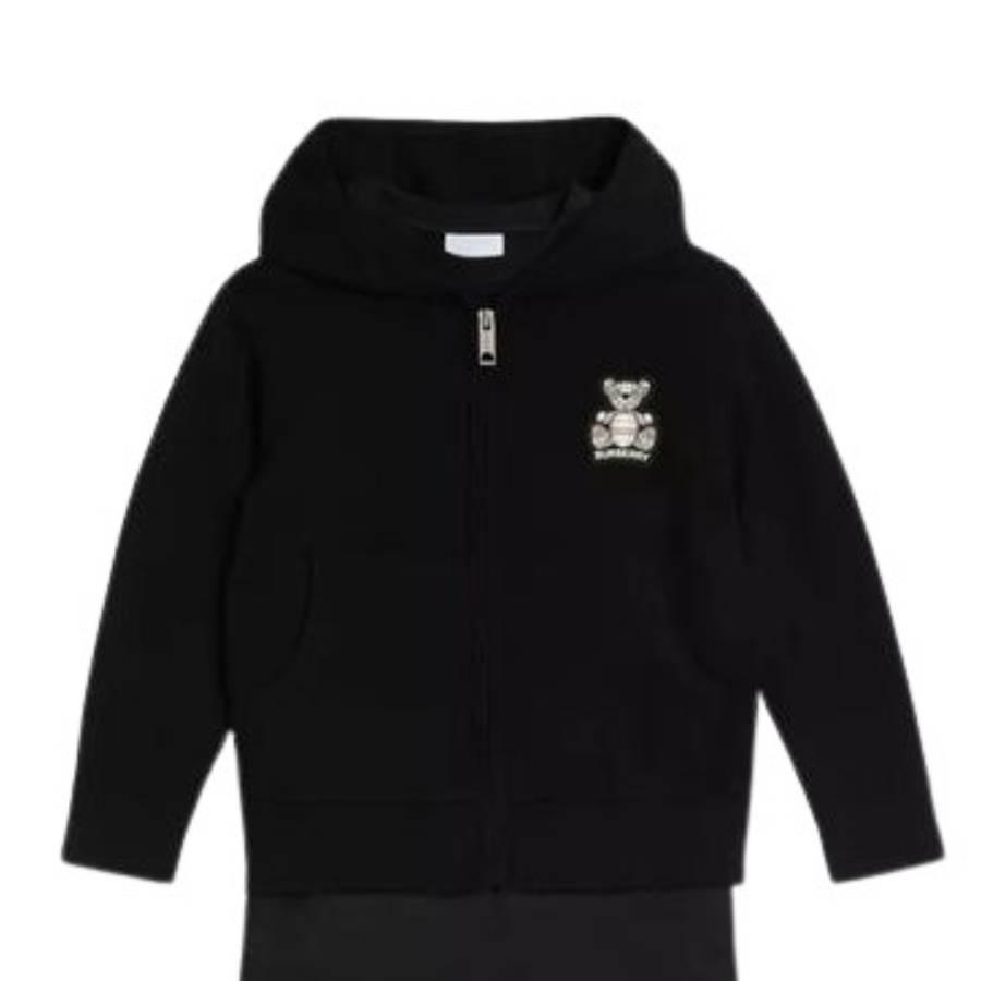 Burberry Kids Thomas Bear Cashmere Hoodie by BURBERRY