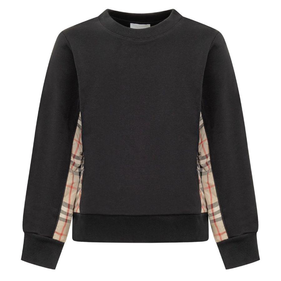 Burberry Kids Vintage-Check Panel Sweatshirt by BURBERRY