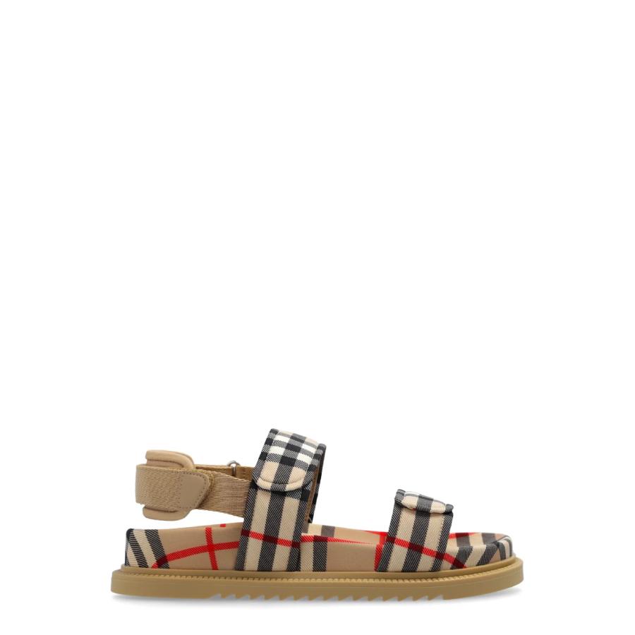 Burberry Kids Vintage Check Round Toe Flat Sandals by BURBERRY