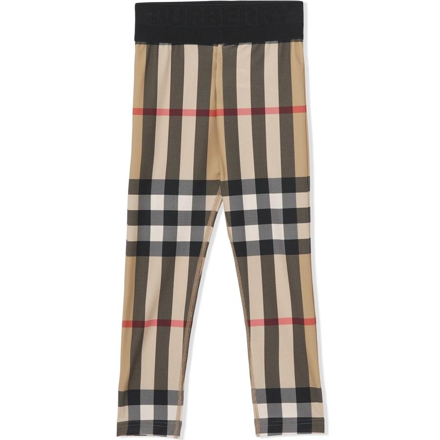 Burberry Kids Vintage Check Stretch Jersey Leggings by BURBERRY