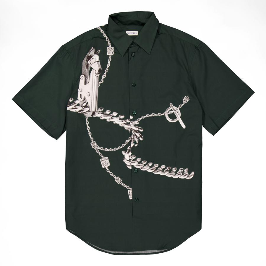 Burberry Knight Hardware Cotton Shirt by BURBERRY
