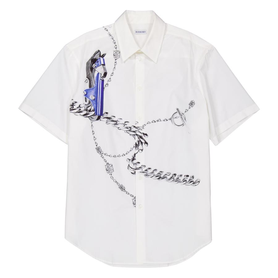 Burberry Knight Hardware Cotton Shirt by BURBERRY