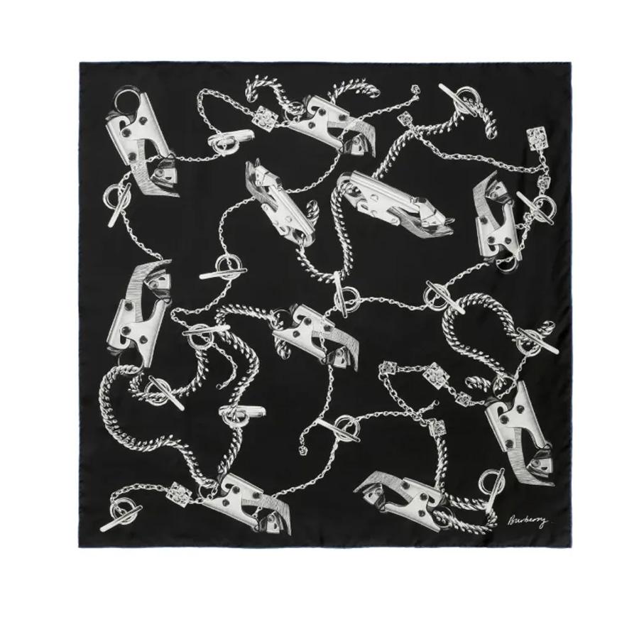 Burberry Knight Hardware-Print Scarf by BURBERRY