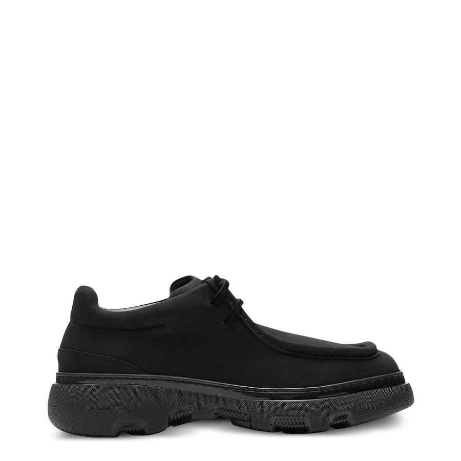Burberry Lace-Up Creeper Suede Derby Shoes by BURBERRY