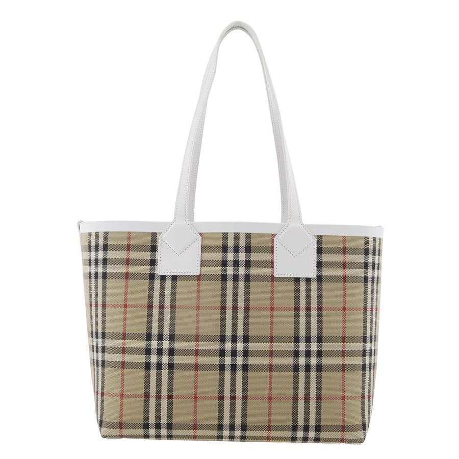 Burberry Ladies Archive Beige Check Cotton Canvas Small London Tote by BURBERRY