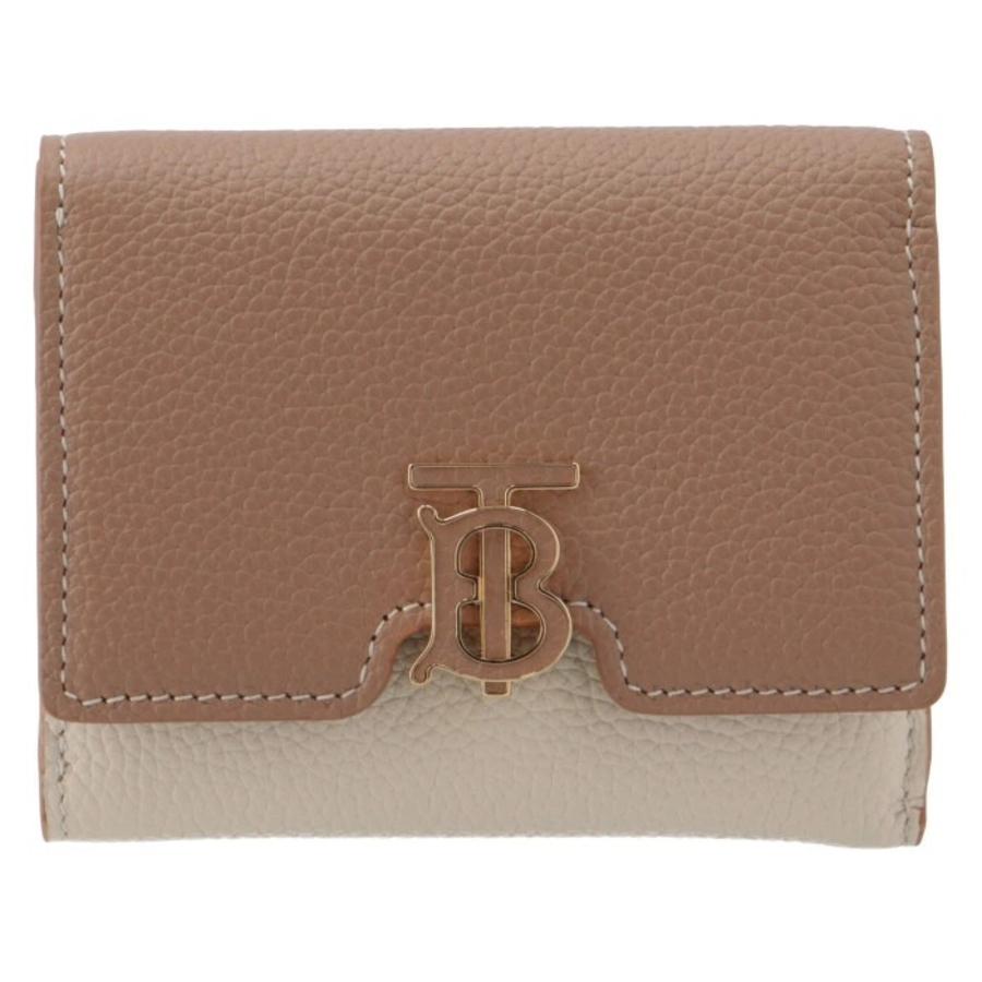 Burberry Ladies Grainy Leather TB Tri-Tone Compact Wallet by BURBERRY