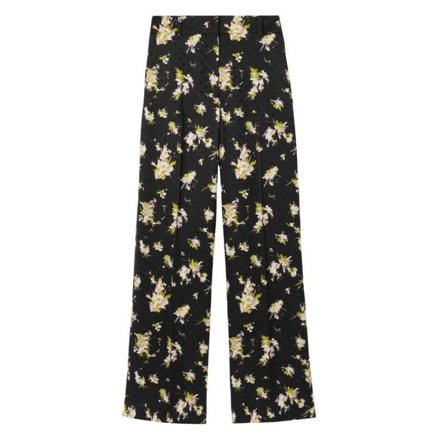 Burberry Ladies Jane Floral Print Trousers by BURBERRY