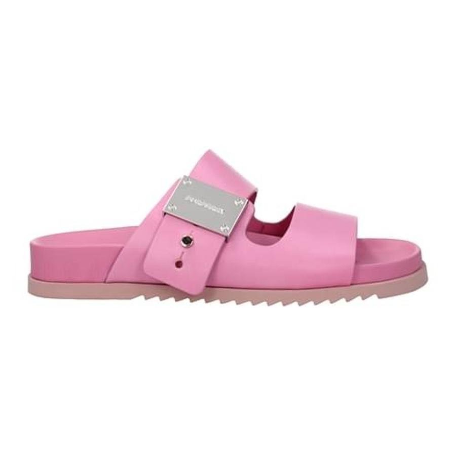Burberry Ladies Primrose Pink Olympia Leather Clogs by BURBERRY