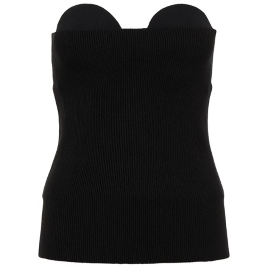 Burberry Ladies Ribbed Silk-Blend Corset Top by BURBERRY