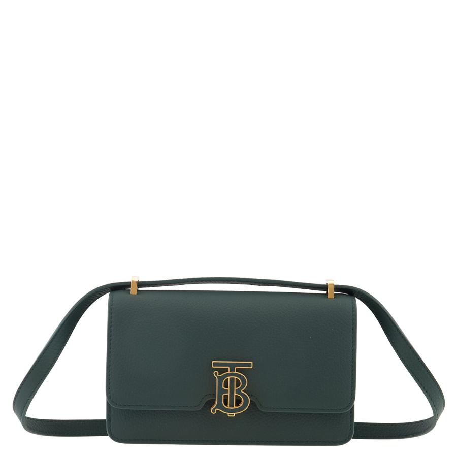 Burberry Ladies Vine Grainy Leather Mini TB Bag by BURBERRY