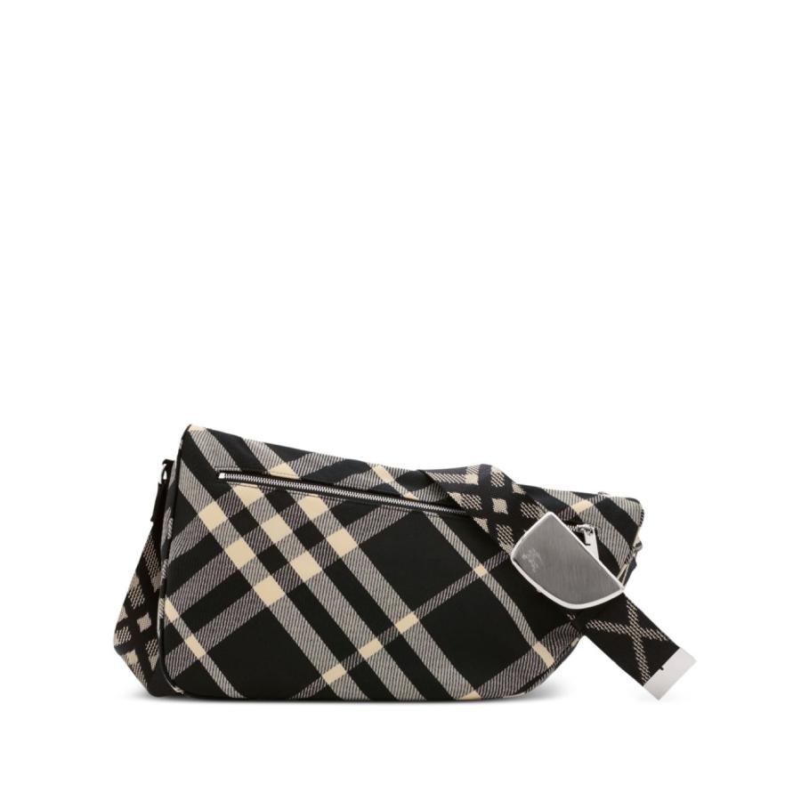 Burberry Large Shield Checked Messenger Bag by BURBERRY