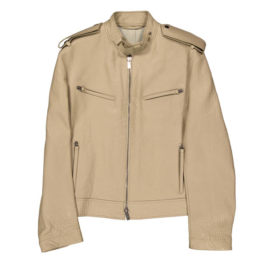 Burberry Leather Bomber Jacket by BURBERRY