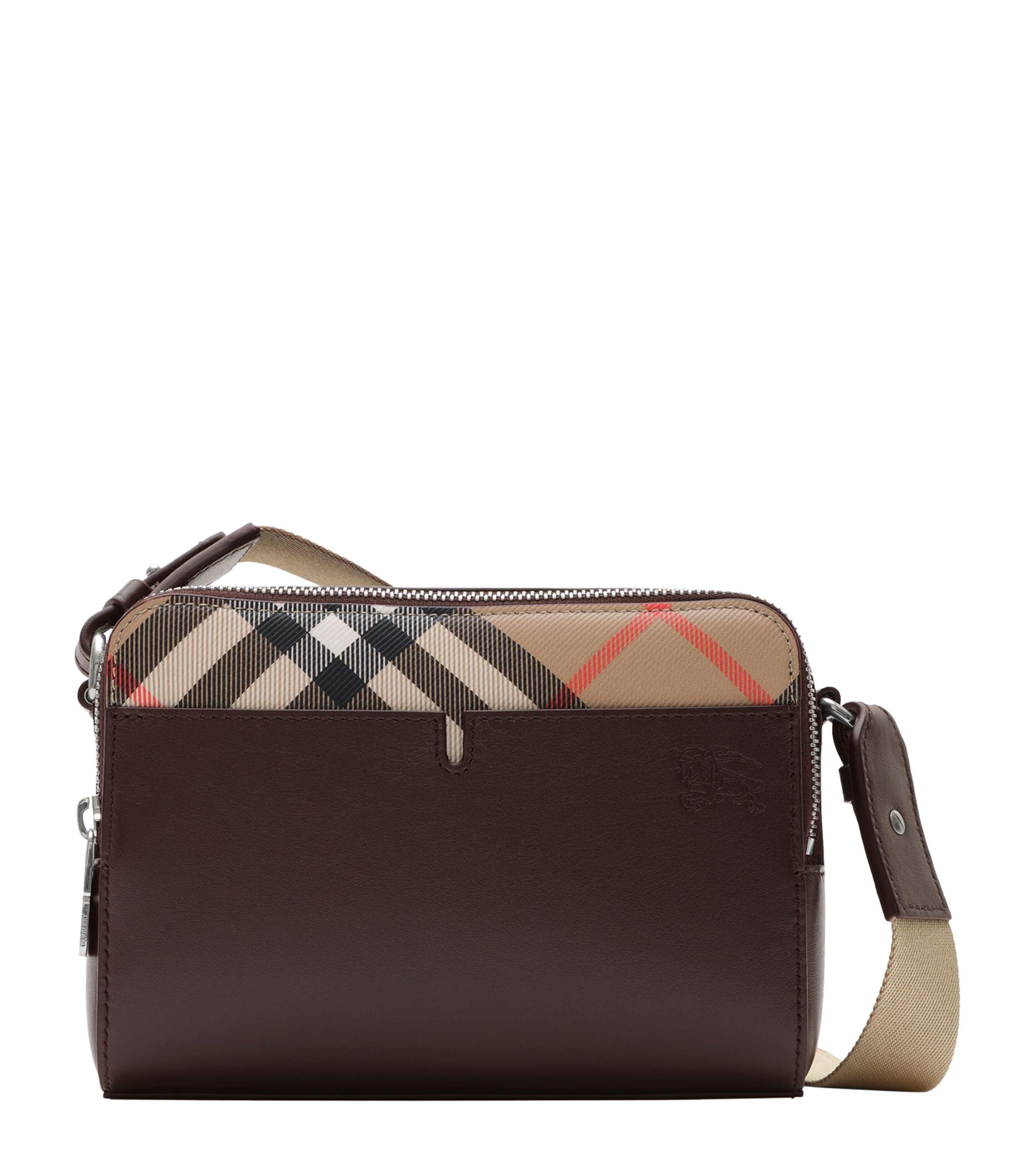 Burberry Leather Check Pop Cross-Body Bag by BURBERRY
