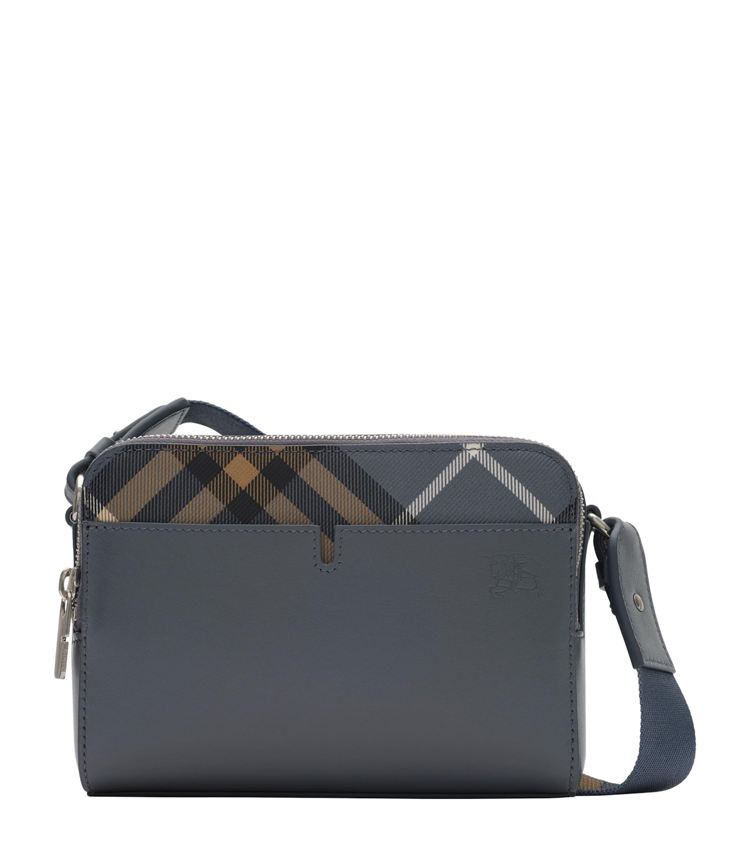 Burberry Leather Check Pop Cross-Body Bag by BURBERRY