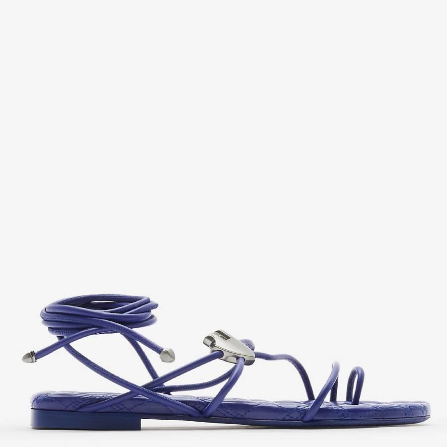 Burberry Leather Ivy Shield Sandals by BURBERRY