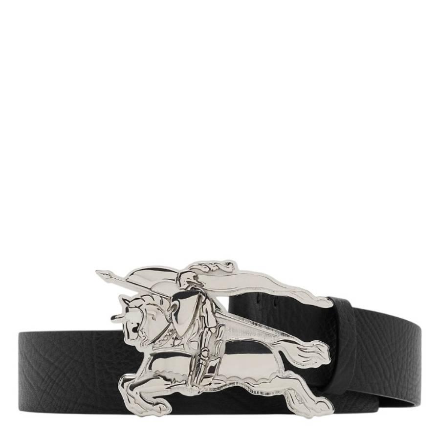Burberry Leather Knight Buckle Belt by BURBERRY
