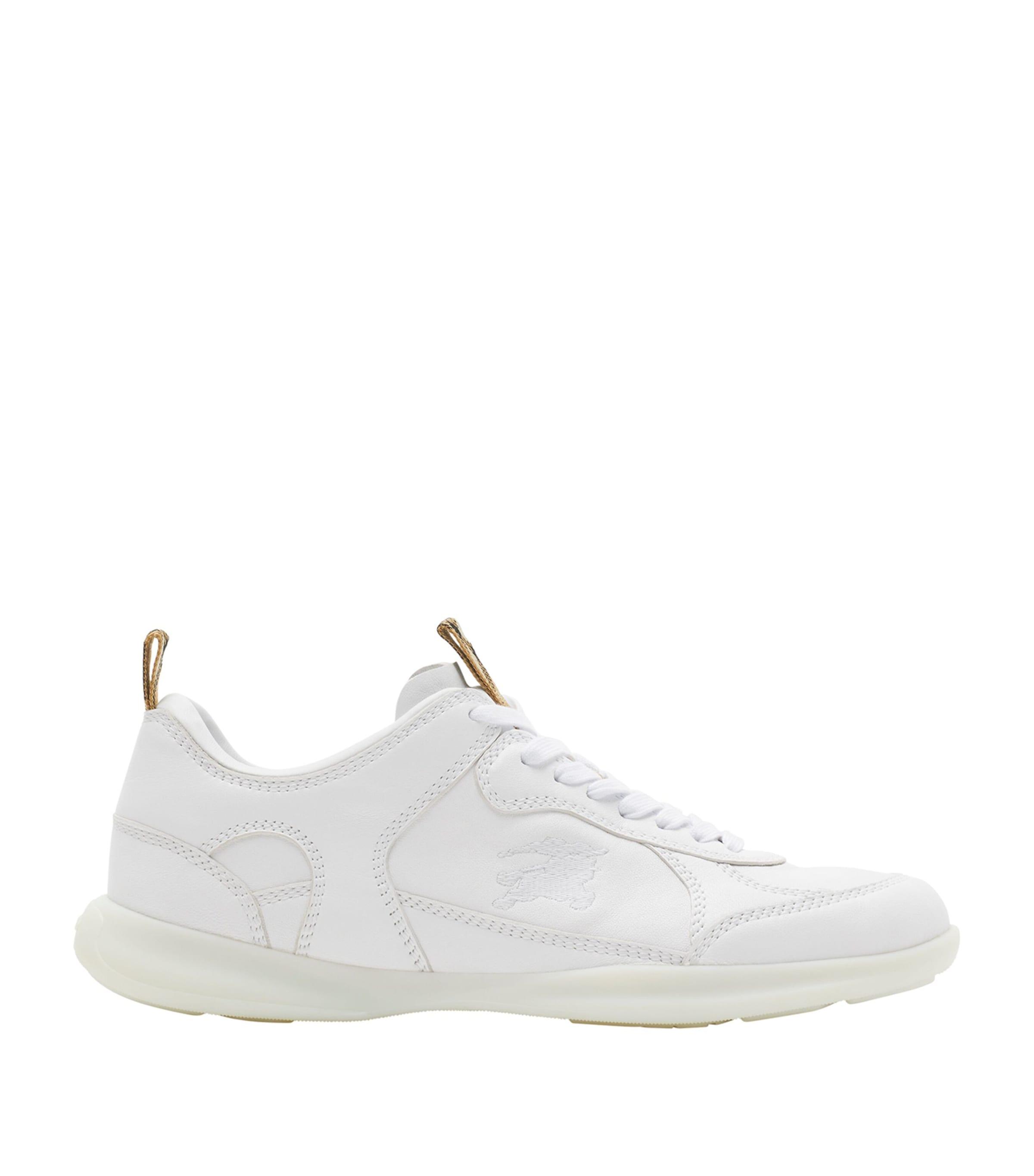 Burberry Leather Matrix Sneakers by BURBERRY