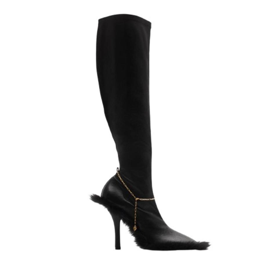Burberry Leather Slinky Legging High Boots by BURBERRY