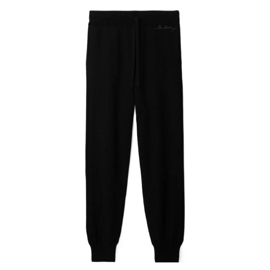 Burberry Logo Embroidered Cashmere Jogging Pants by BURBERRY