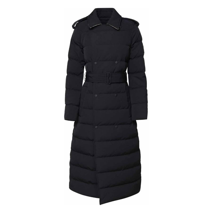Burberry Long Double-Breasted Down Puffer Coat by BURBERRY