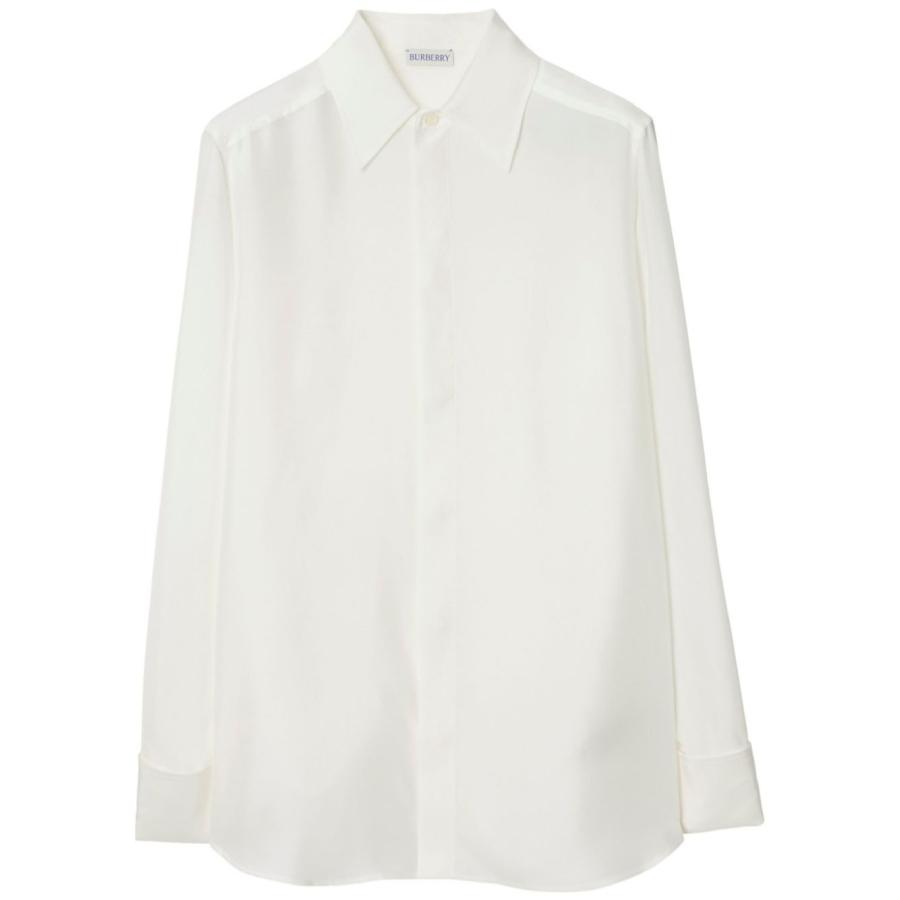 Burberry Long Sleeved Classic Collar Silk Shirt by BURBERRY