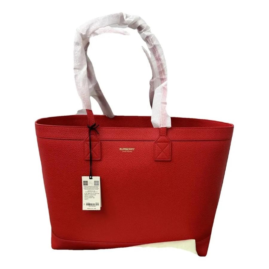 Burberry MD London Nova Check Tote Bag Red Medium by BURBERRY