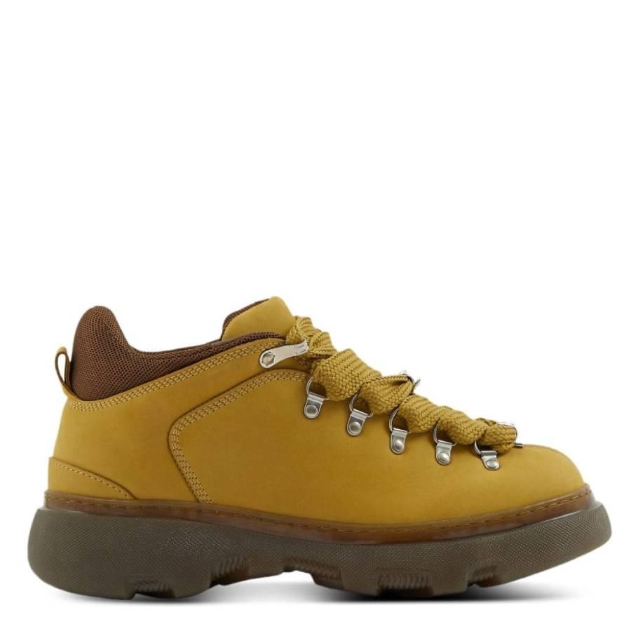 Burberry Manilla Nubuck Lace-Up Trek Boots by BURBERRY Burberry Manilla Nubuck Lace-Up Trek Boots by BURBERRY