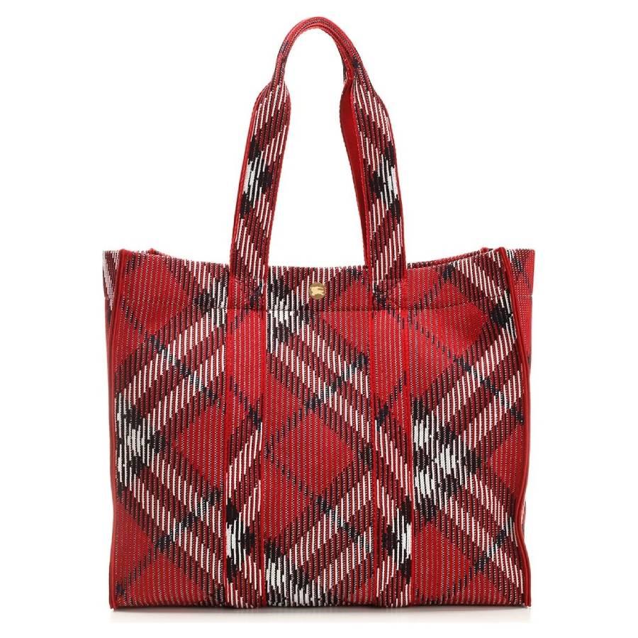 Burberry Medium Check Jacquard Shopper Tote by BURBERRY