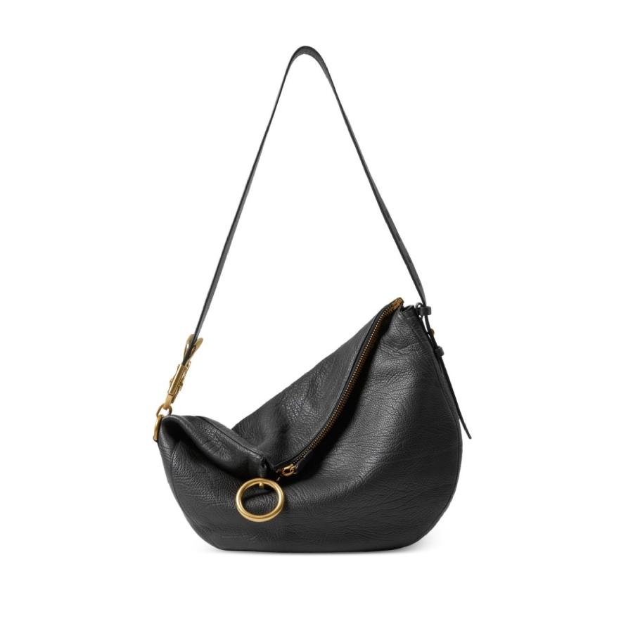 Burberry Medium Knight Ring Detailed Leather Shoulder Bag by BURBERRY