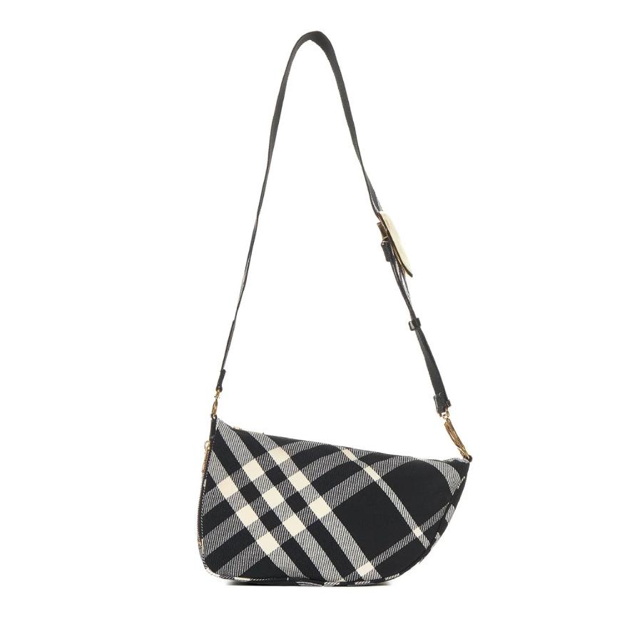 Burberry Medium Shield Check Printed Shoulder Bag by BURBERRY
