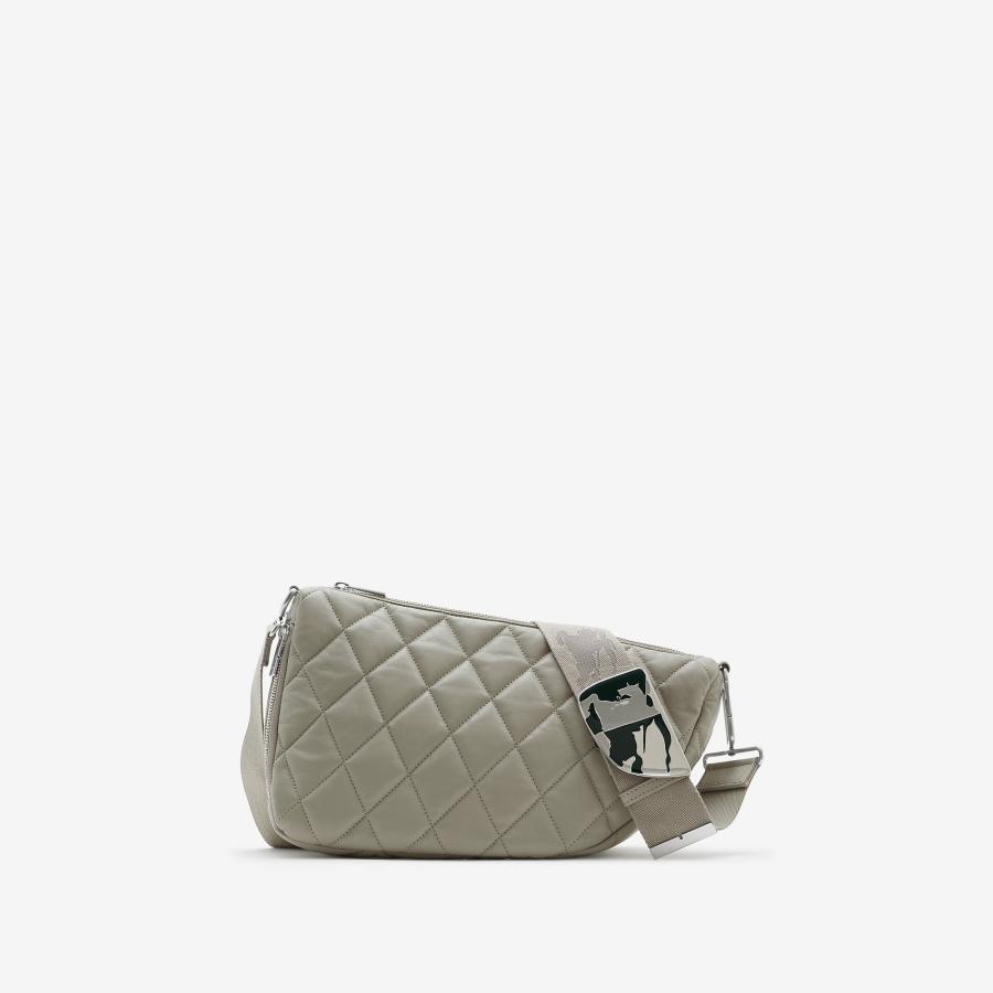 Burberry Medium Shield Quilted Leather Messenger Bag by BURBERRY