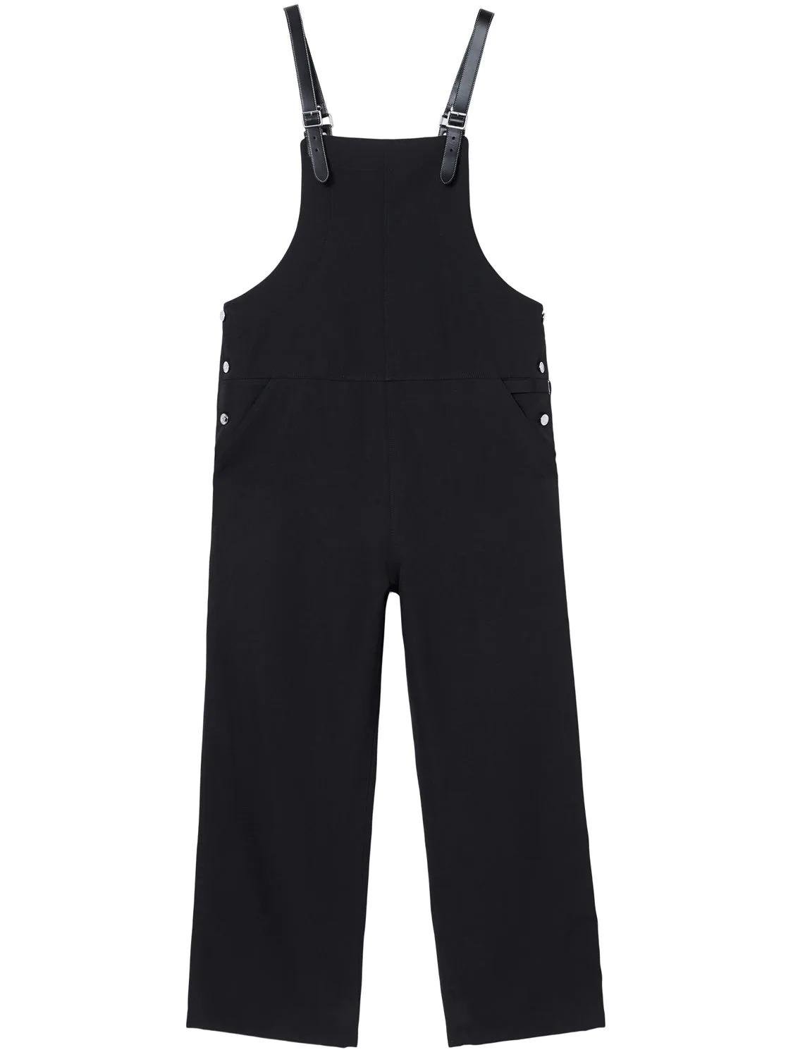 Burberry Mens Black Bib-Front Technical Overalls by BURBERRY