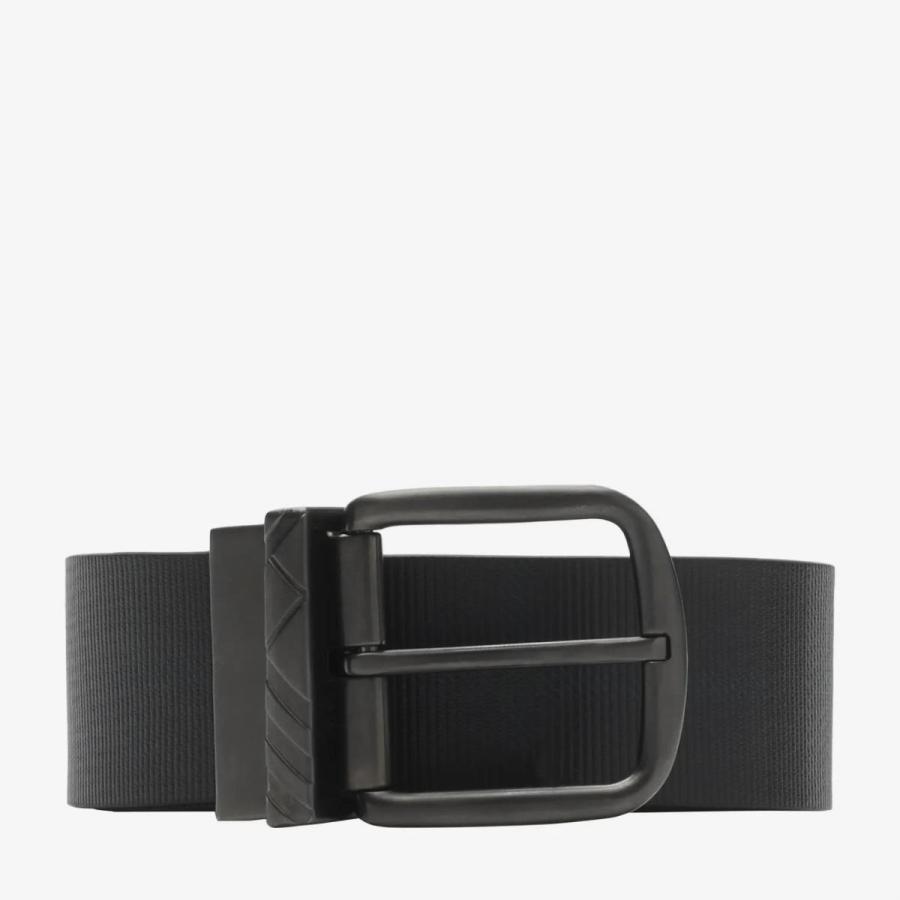 Burberry Mens Black / Charcoal Reversible Check Pin Belt by BURBERRY