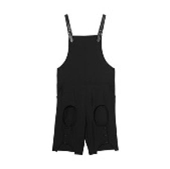 Burberry Mens Black Cutout Short Overalls by BURBERRY