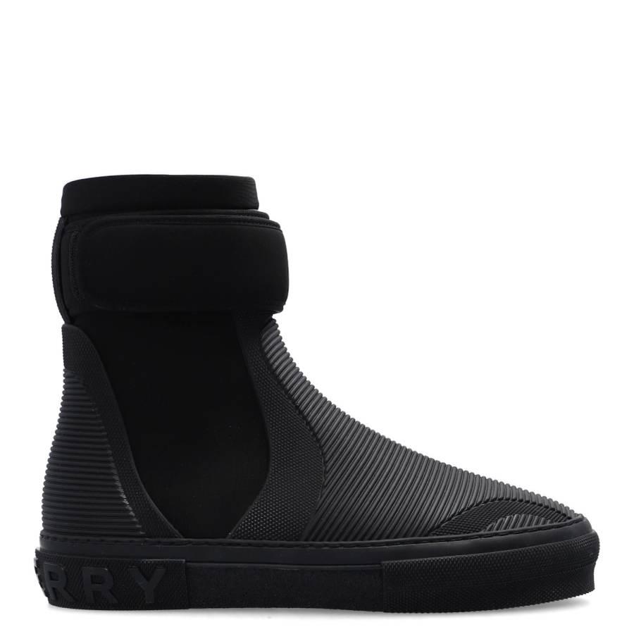 Burberry Mens Black Sub High-Top Sneakers by BURBERRY
