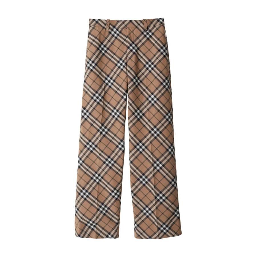 Burberry Mens Checked Tailored Trousers by BURBERRY