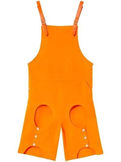 Burberry Mens Deep Orange Cut-Out Detail Romper by BURBERRY