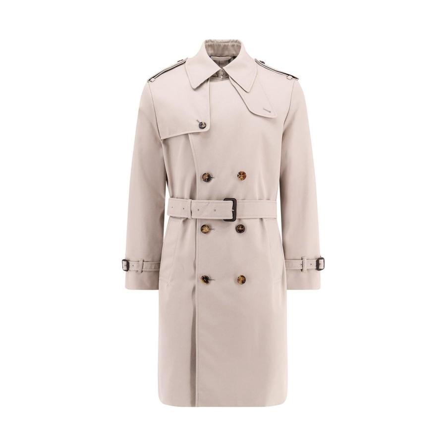 Burberry Mens Heron Cotton Blend Trench With Check Lining by BURBERRY