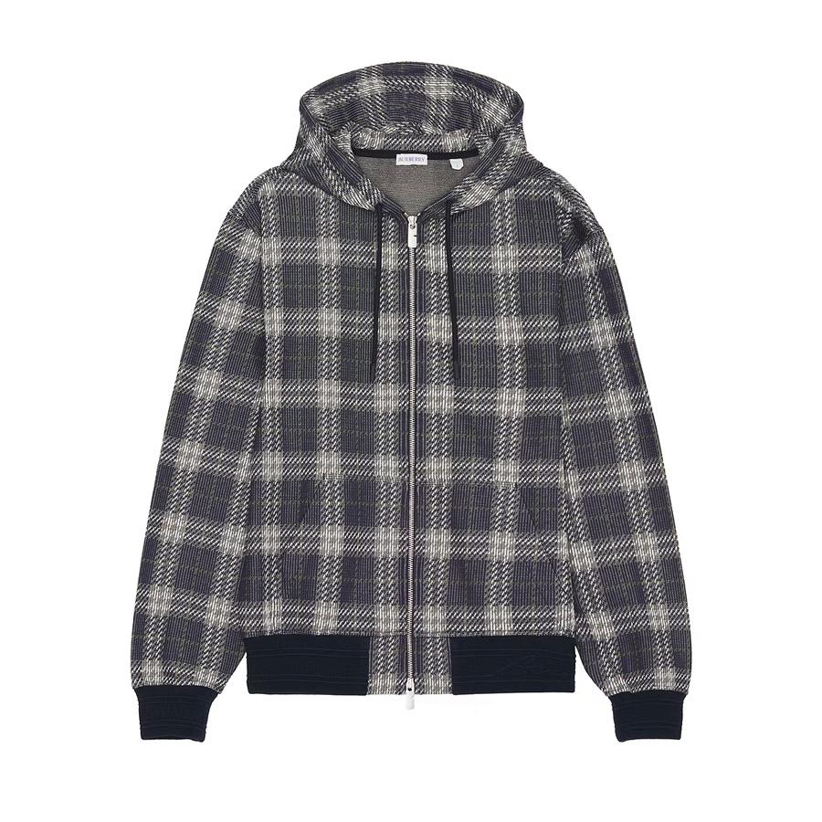 Burberry Mens Jacquard Check Hoodie by BURBERRY
