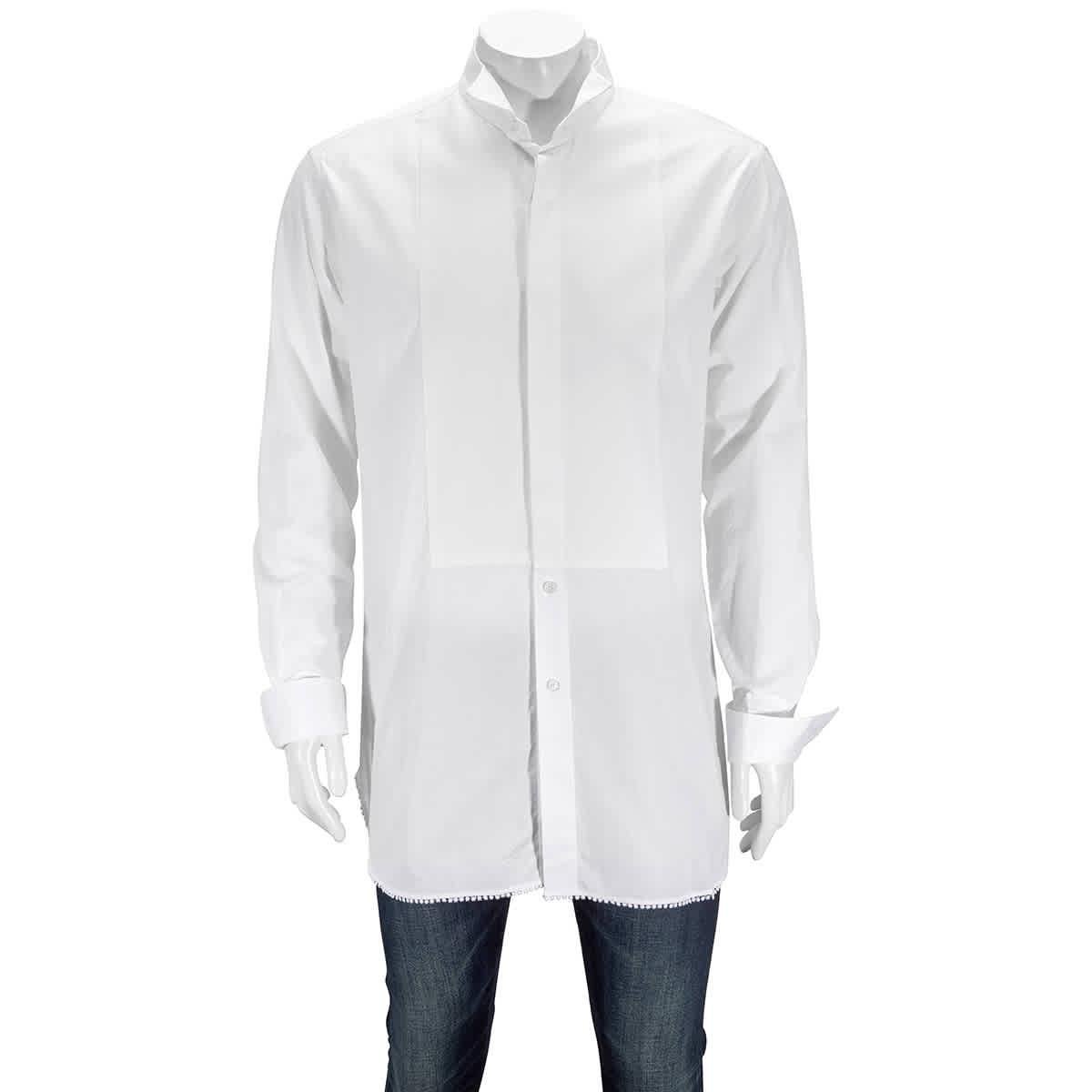 Burberry Mens Loxton Trim Fit Dress Shirt In White by BURBERRY