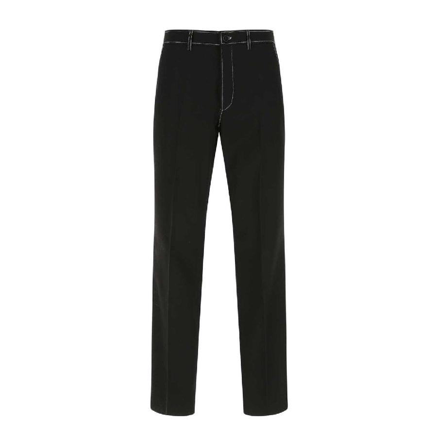 Burberry Mens Slim Fit Tailored Wool Trousers by BURBERRY